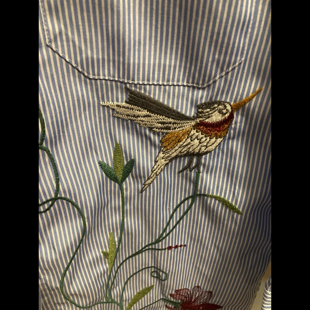 Zara Woman Embroidered Shirt - Picture 14 of 16